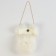 Bag for puppets "fur", white color