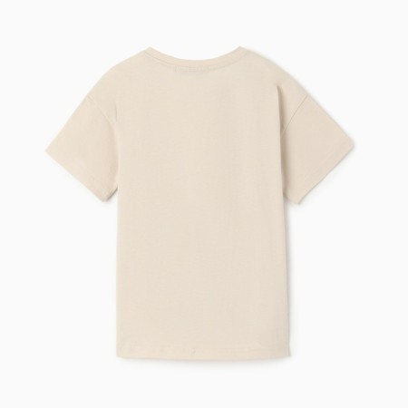 Children's T -shirt KAFTAN "Good IDEA", p. 38 (146-152 cm), beige-11