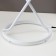 Table lamp 16035/1 E27 40W white 19.5x19.5x44 cm Risalux