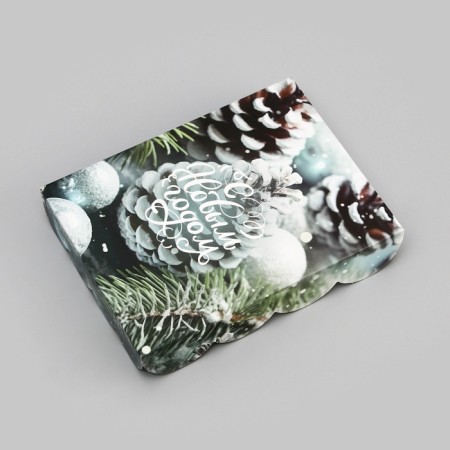 Bearbox, confectionery packaging, "Happy New Year!", 14 x 10.5 x 2.5 cm, New Year-2