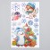 Sticker Plastic Interior 3D "Birds and Snowflakes" 60x30 cm