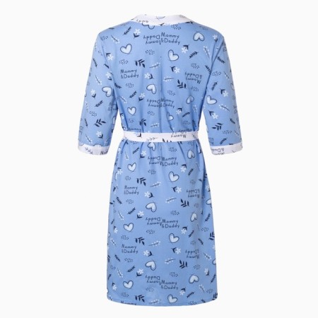 Female set (shirt/robe) for pregnant women, blue color, size 46-7