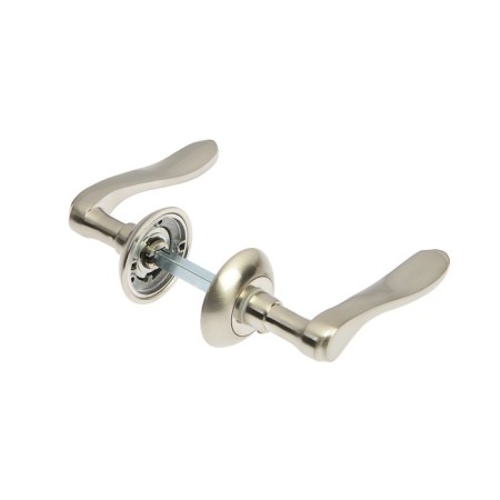 Doorbell handle "lock factory" FZ 15 SN, matte nickel color