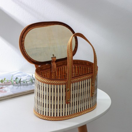 Basket for storage of the shade Nature, 24 × 14.5 × 14.5 cm, bamboo-2