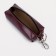 Key of zipper, length 13 cm, ring, carbine, burgundy color