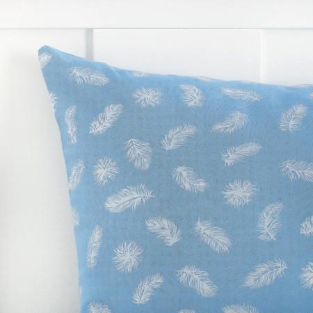 Pillowcase-pillowcase 50x70 cm on lightning feather blue-1