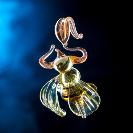Figure made of glass "fly" 5,5x8x5cm, mix-3
