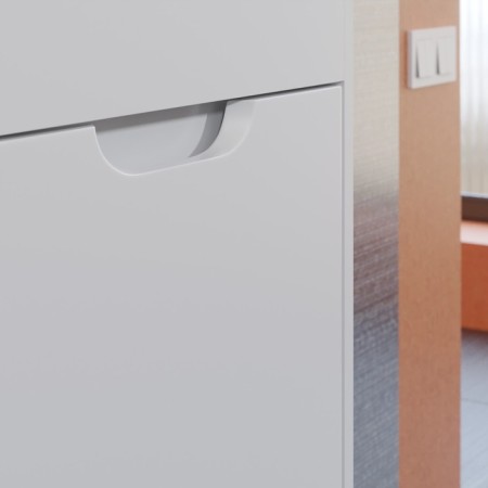 Tumbling under the Uperwood Modul sink, 50 cm, suspended, matte, white-3
