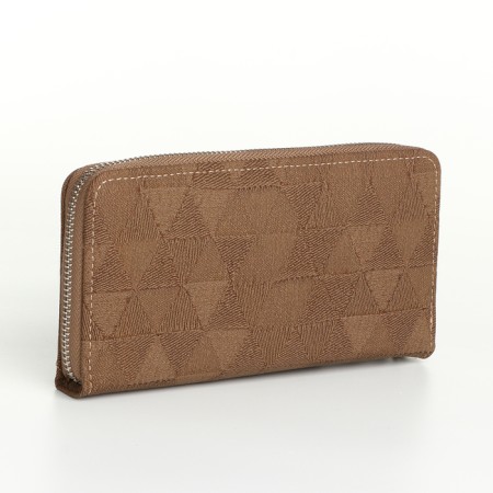 Women's wallet with lightning, brown color-1