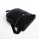 Women's backpack made of artificial leather with lightning, 2 pockets, black color
