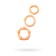 Toyfa, PVC rings set, beige color