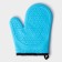 Mittens for hot share "Profi", silicone, 22 × 19 cm, blue color