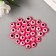 Beads for creativity plastic "Eye from the evil eye - pink" set of 30 pcs 0.7x1x1 cm