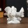 Souvenir "2 white pigeons" with rhinestones 9x12 cm