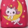 Baby backpack "Cat on the Moon", 22x20x10 cm