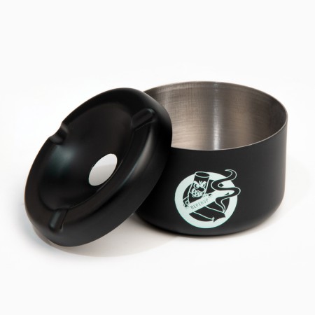 Ash made of stainless steel "Oboraz", 8 x 5.4 cm, black-2