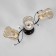 Artemis chandelier 3he27 40W black and gold 52x20x27 cm