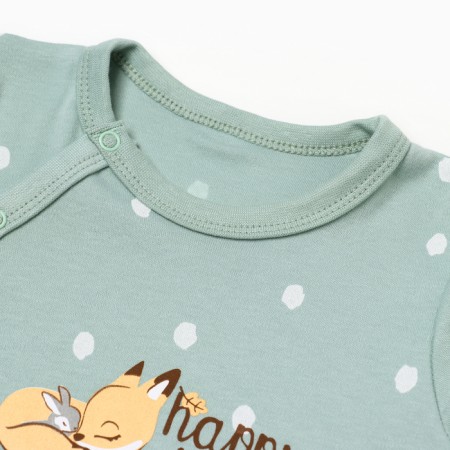 Details of children with closed legs "Fox", Mentolol color, height 68-1