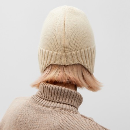 Women's hat minku, beige color, rr 56-58-2