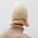 Women's hat minku, beige color, rr 56-58