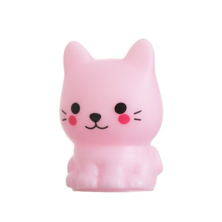 Nightlight "Cute cat" 2W LED LR44 pink 3.5x3x5.5cm-10