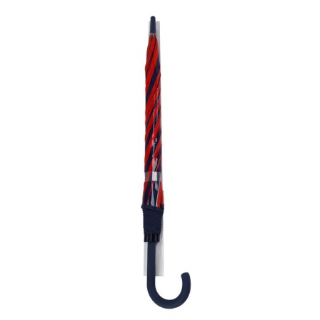 Umbrella - semiautomatic “stripes” cane, 8 knitting needles, r = 54 cm, blue/red color-9