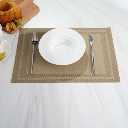 Serving napkin on the table “Window”, 45 × 30 cm, beige color-2