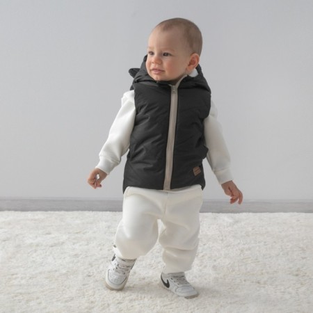 Beginning children's insulated kinderlitto "Orsetto", height 74-80 cm, black color-5