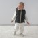 Beginning children's insulated kinderlitto "Orsetto", height 74-80 cm, black color