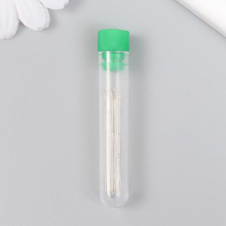Needles for beads metal in a plastic box set 25 pcs Ø 0.6 mm-3