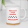 Sublimation mug "I recognize my mistakes as ingenious", with the application