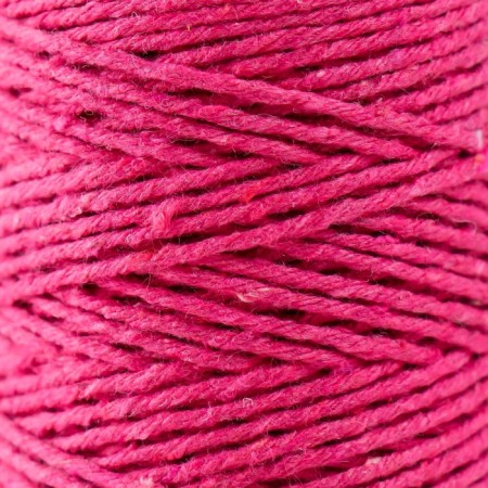 Knitting cord 100% cotton, width 1mm 100m 80g "pink" 10x4.2x4.2 cm-2