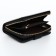 Women's wallet on the button, black color