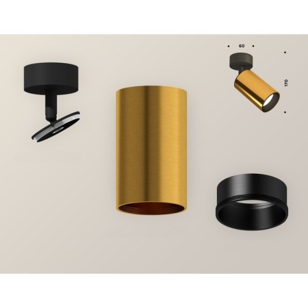 Ambrella Light, Techno, XM6327020, GU5.3, Golden Golded Polit overlaid.-2