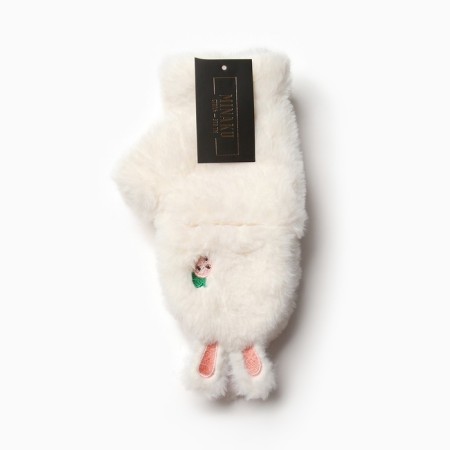 Mittens teenage minku bun 24 cm color white-8