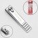 Kusachki-penniper manicure, 6 cm, on the blist, the color is silver matte, 3103