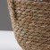 Kashpo wicker "Kenya" round with handles, 17.5x17.5x16 cm, natural