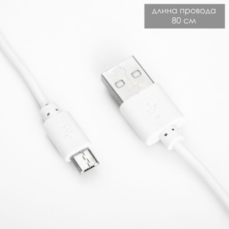 Ansel table lamp LED 8W AKB USB white 28x16.5x38 cm Risalux-12