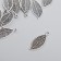 Decor for creativity Metal "Sheet" silver 2.7x1.1 cm