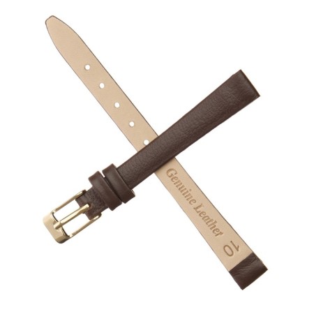 Watch strap, female, 10 mm, harness 65 mm, larynx 105 mm, genuine leather-1
