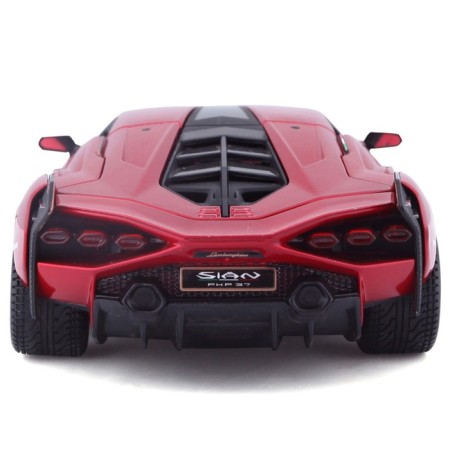 BBURAGO LAMBORGHINI SIAN FKP 37, Die-Cast, 1:24, opening doors, red red-5