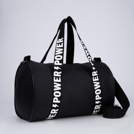 Sports bag Power with zipper, black color-2