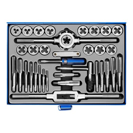 Set of taps and dies "bison" Professional, steel P6M5, 35 items