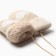 Women's mittens for claim Minaku Love 24 cm beige
