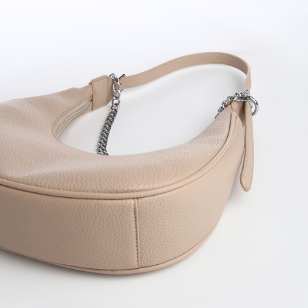 Bag Women's Sobo on the zipper Textura, average size, beige color-3