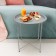 Folding metal table-stalk 2 in 1, 470 × 470 × 505 mm, silver color