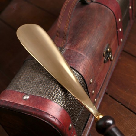 Spoon for shoes "eagle" wood, brass 50x5.5x2.5 cm-2