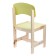 Wooden chair, children's, adjustable, yellow color