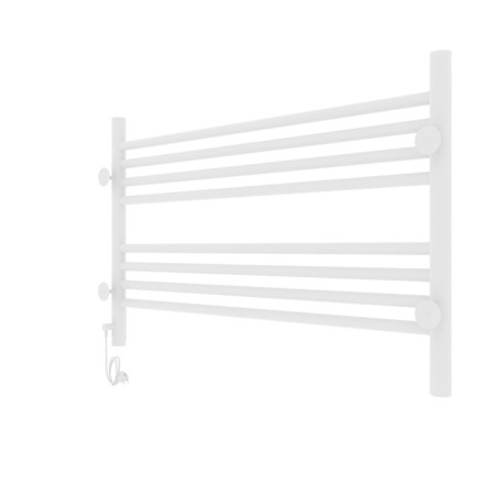 Towel electric heated Laris Olivia ChK8, 800x500 mm, 8 crossbars, right, white-14