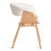 Vimta chair (Mod, 8021) wood / eco -leather, natural / white 69x56x77 cm